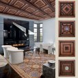 Alpujarreñas, manufacturing of rustic style coffered ceiling in Spain, classic rustic coffered ceiling from Spain